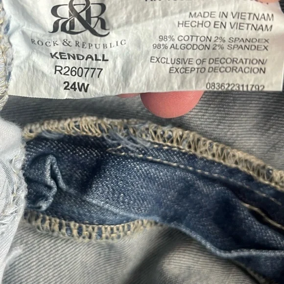 Rock & Republic Kendall Women's Stretch Ankle Jeans sz 24 - Picture 6 of 11